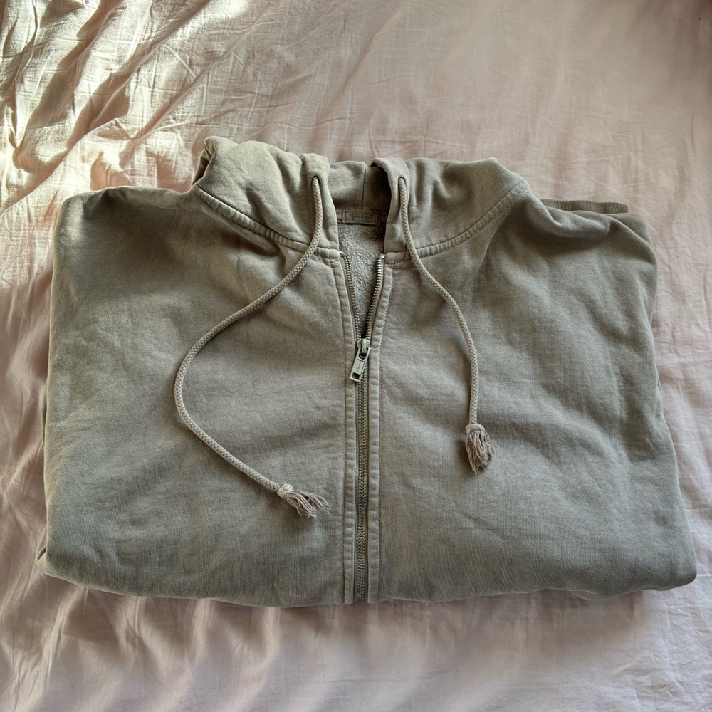 John Galt/Brandy Melville oversized Full Zip hoodie, stone